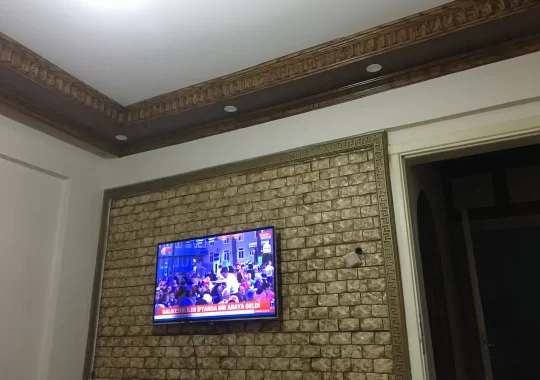 3d duvar boyası tv ünitesi arkası